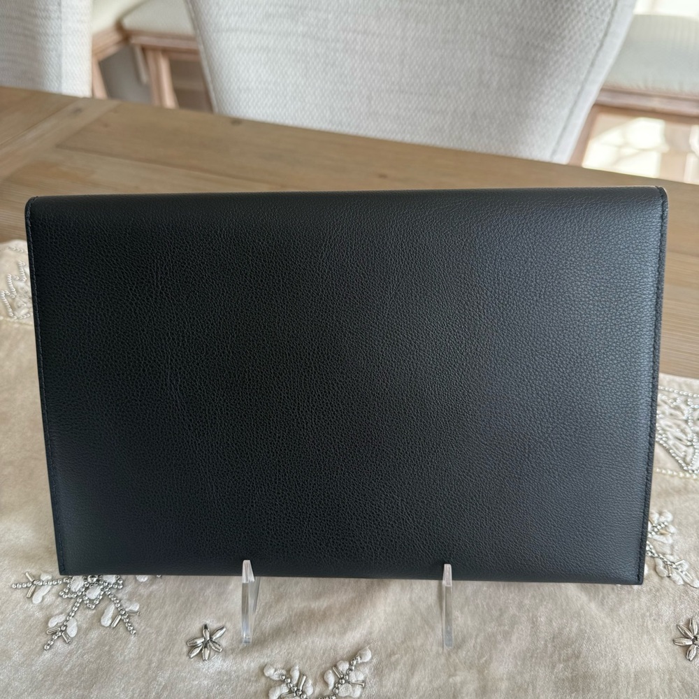 Alexander McQueen Skull Clasp Envelope Clutch Purse - Picture 2 of 6